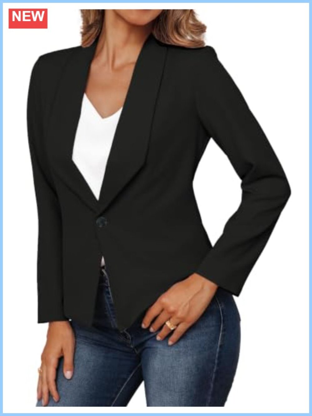Women's Blazer Suit Jacket Business Casual Long Sleeve Office Work